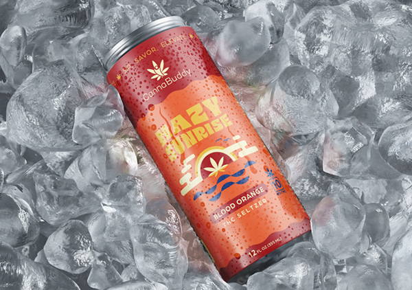 Hazy Sunrise Soda on Ice